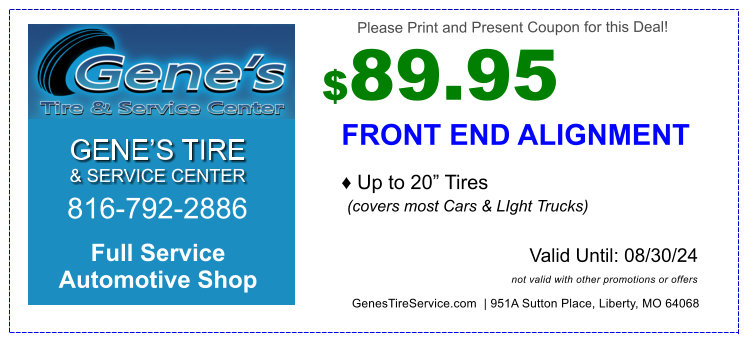 Front End Alignment Coupon